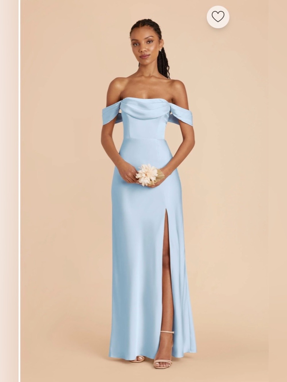 Birdy Grey Mia dress in sky blue satin